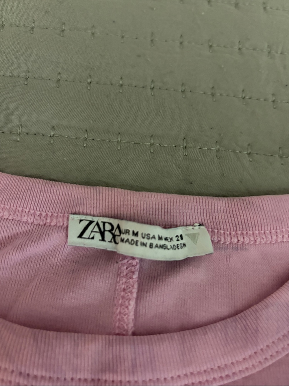 Zara Light Pink Crewneck Tee